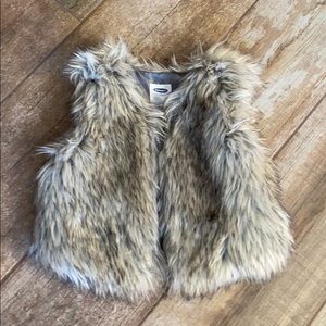 Little Girls Faux Fur Vest